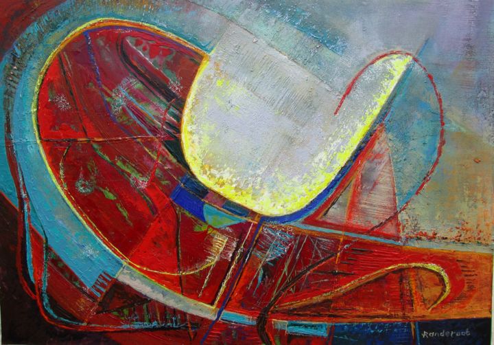 Schilderij getiteld "let there be light !" door Ellen Van Randeraat, Origineel Kunstwerk, Acryl