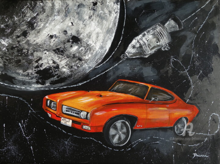 Pintura titulada "Apollo and The Judge" por Daciana, Obra de arte original, Acrílico