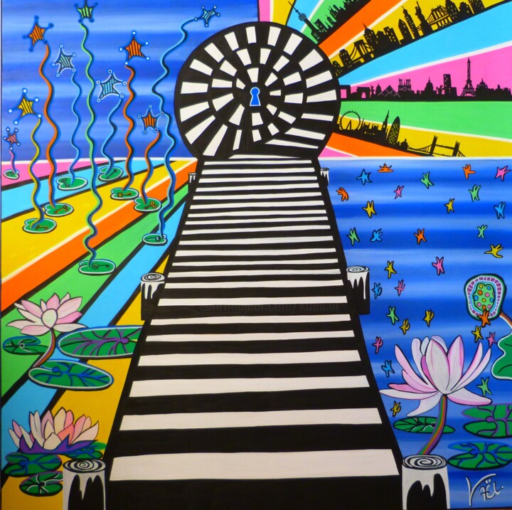 Réflexion 绘画, 47.2x47.2 in