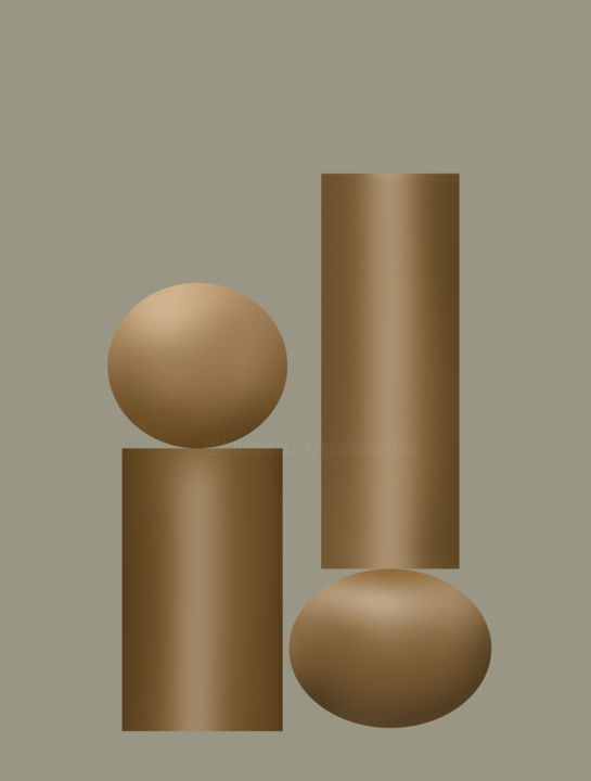 Digital Arts titled "Playing With Each O…" by Gerald Shepherd F.F.P.S., Original Artwork, Digital Painting