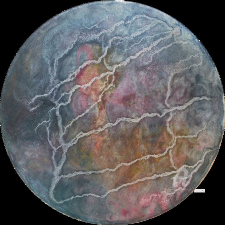 Painting titled "Neem Tree Mother-Go…" by Mariska Ma Veepilaikaliyamma, Original Artwork, Pigments