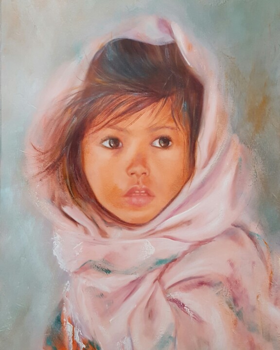Fillette au foulard