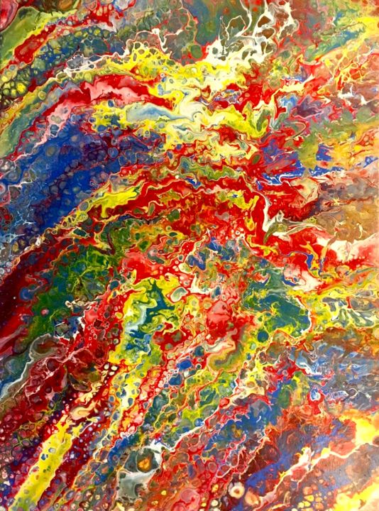Malarstwo zatytułowany „Untitled” autorstwa Tomasz Lebiecki, Oryginalna praca, Akryl