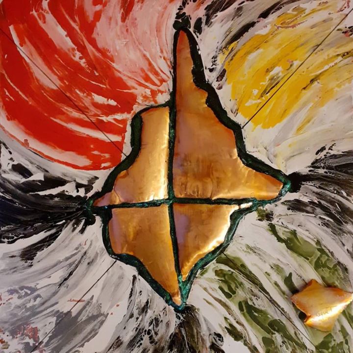 绘画,  19.7x19.7 in 