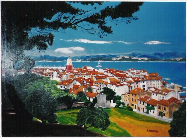 绘画 标题为“Saint Tropez” 由Rodolphe Parisotto, 原创艺术品, 油