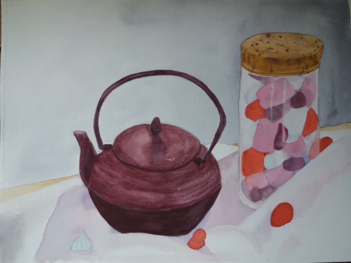 Chamallow et fraises tagada 绘画, 11.8x15.8 in