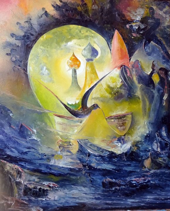 ENIGME 绘画, 28.7x25.6 in