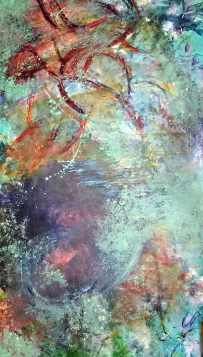 Painting titled "Womb" by Atignas Art, Original Artwork, Acrylic