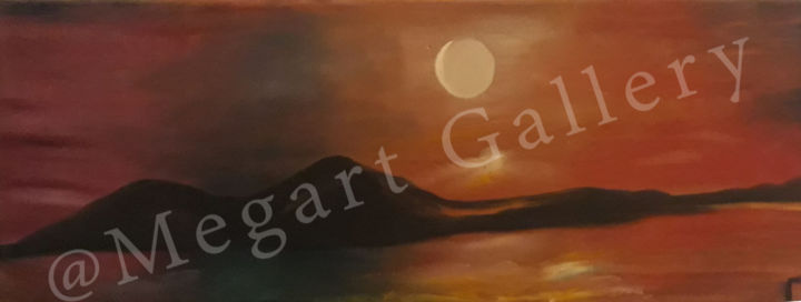 "Δειλινό" başlıklı Tablo Gogo Makrugiannh tarafından, Orijinal sanat, Akrilik