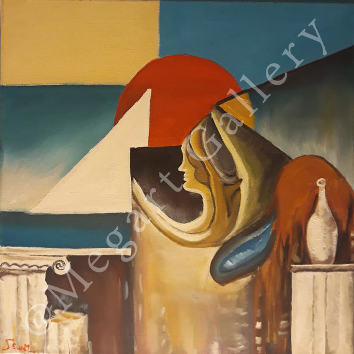 "Ελλάδα" başlıklı Tablo Gogo Makrugiannh tarafından, Orijinal sanat, Akrilik