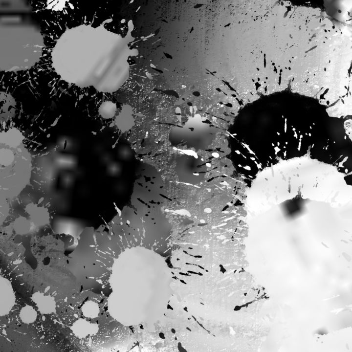 Digital Arts titled "Implosion of Black…" by Cila, Original Artwork, Digital Painting