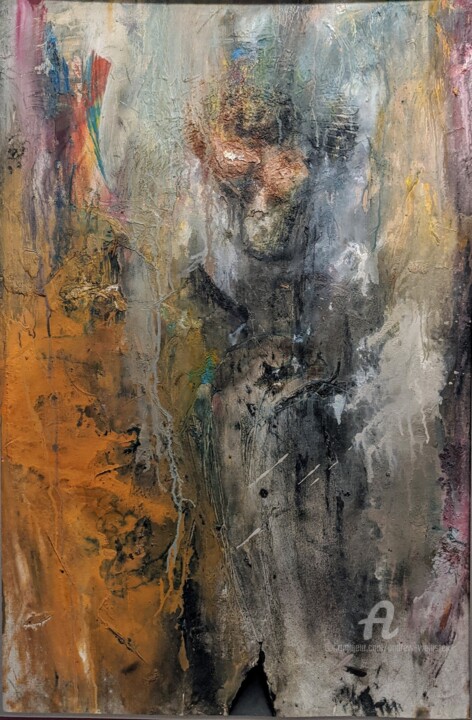 Painting titled "Wisła w Ogniu" by Andrew Walaszek, Original Artwork, Oil