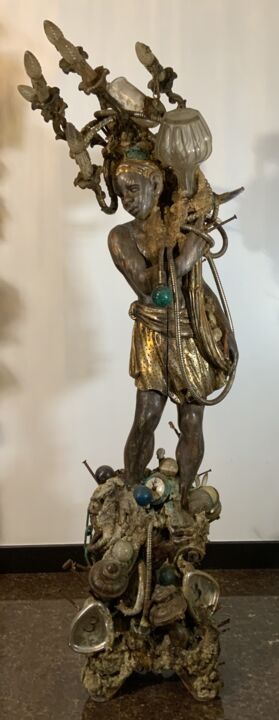 Le porteur de flammes 雕塑, 59.8x24.8 in
