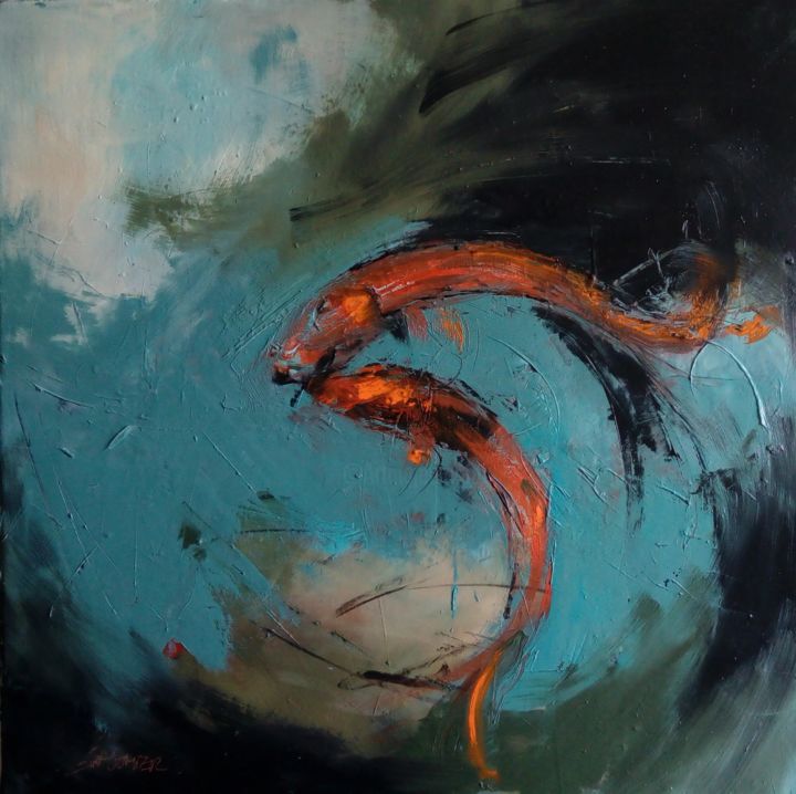 Peinture intitulée "Le vrai sens de la…" par Eva Gohier, Œuvre d'art originale, Huile Monté sur Châssis en bois
