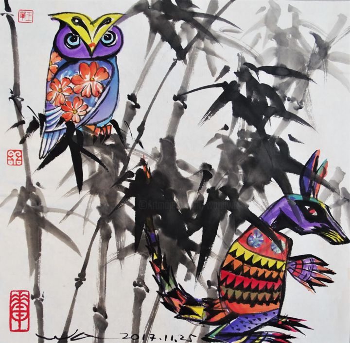 Souvenirs 绘画, 13.8x13.8 in