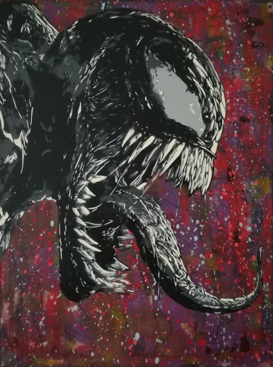 Venom 绘画, 31.5x23.6 in
