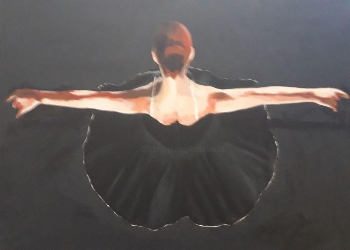 Ballerina 2 绘画, 23.6x31.5 in