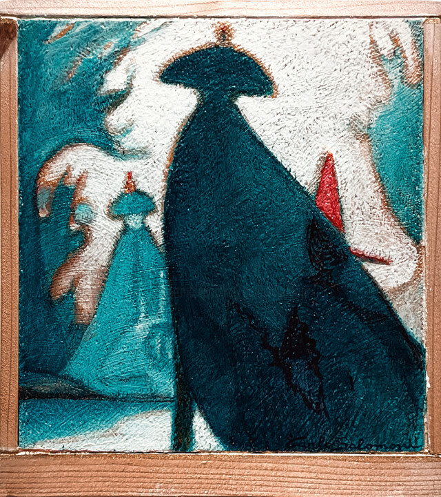PINOCCHIO'S CAPTURE 绘画, 8.9x7.9 in