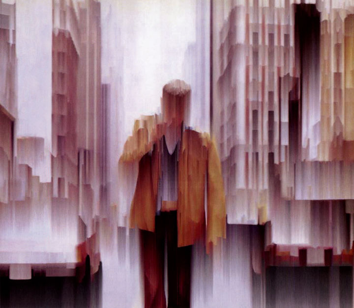 Arts numériques intitulée "Rain Main" par Agent X, Œuvre d'art originale, Peinture numérique