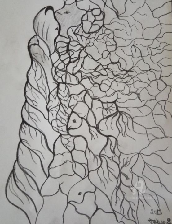 La serpentine 图画, 11.7x8.3 in