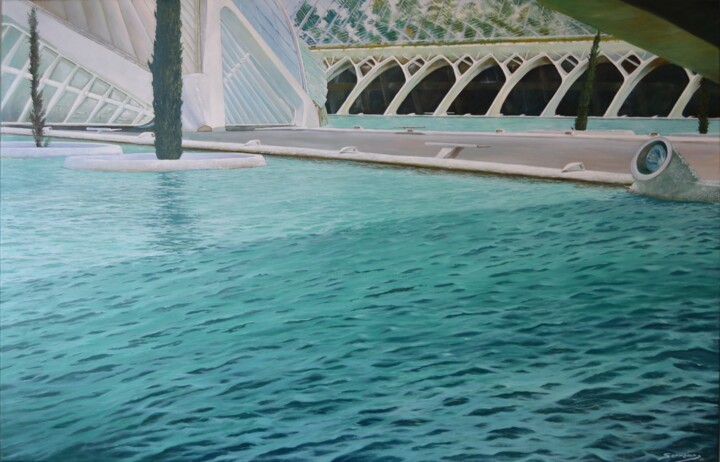 Peinture intitulée "Valencia Ciudad de…" par Jose Manuel Muñoz Serrano (oleoserrano), Œuvre d'art originale, Huile