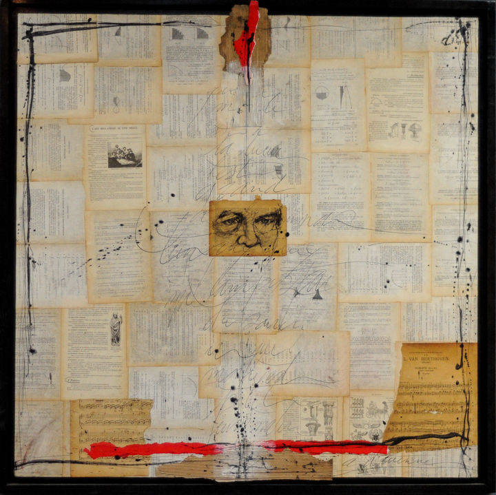 "MIRADA 3" başlıklı Tablo Agnes Druenne tarafından, Orijinal sanat, Karakalem