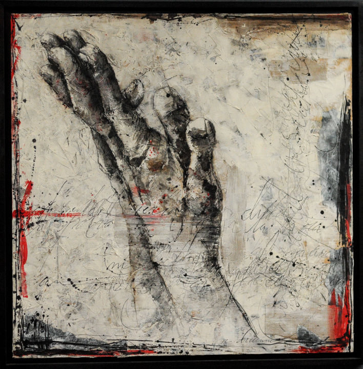 "BLUES" başlıklı Tablo Agnes Druenne tarafından, Orijinal sanat, Mürekkep