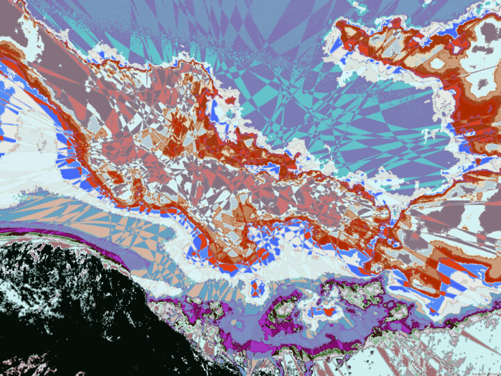 Digital Arts titled "Mostly Cloudy with…" by Ken Grzesik, Original Artwork, 2D Digital Work
