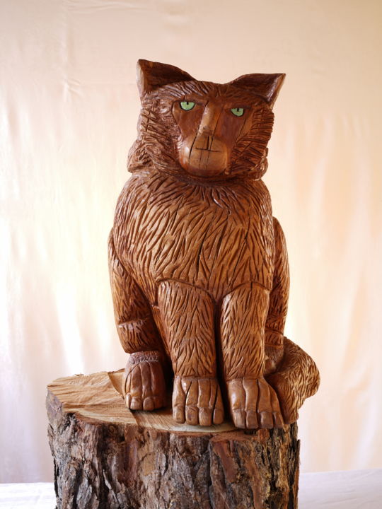 Di's cat 雕塑, 19.7x9.8 in
