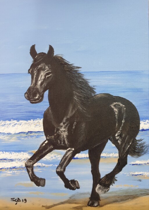 Running 绘画, 11.8x8.3 in