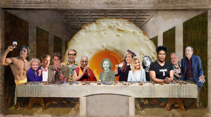 Digital Arts titled "Granny and Homies,…" by Oberlin The Artist, Original Artwork, Digital Painting