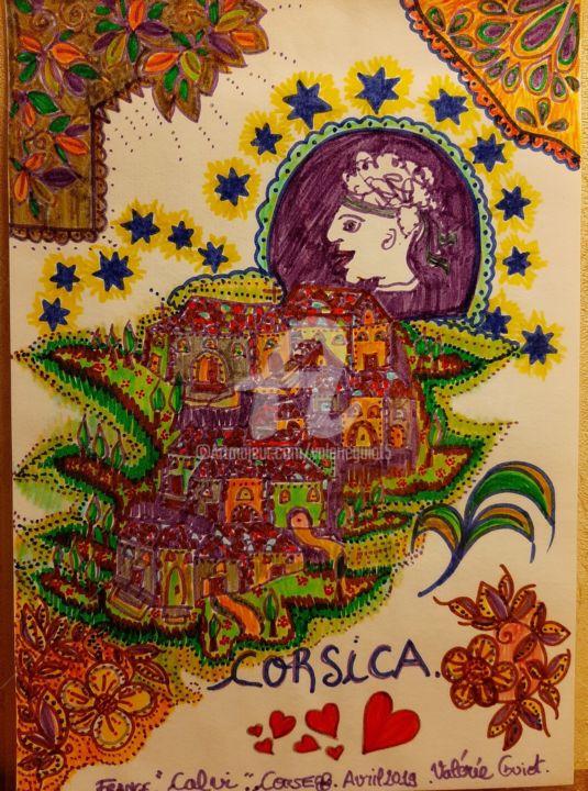 Corsica , Calvi. Collection numéro 1. 图画, 11.4x8.3 in