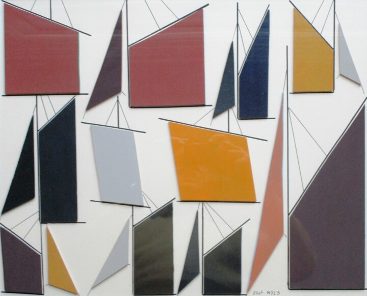 Collages titled "Misainiers" by Nyls  Eliot, Original Artwork, Collages