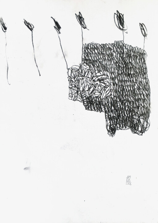 Dessin intitulée "SHORT STORY 36" par Luc Pierre, Œuvre d'art originale, Graphite