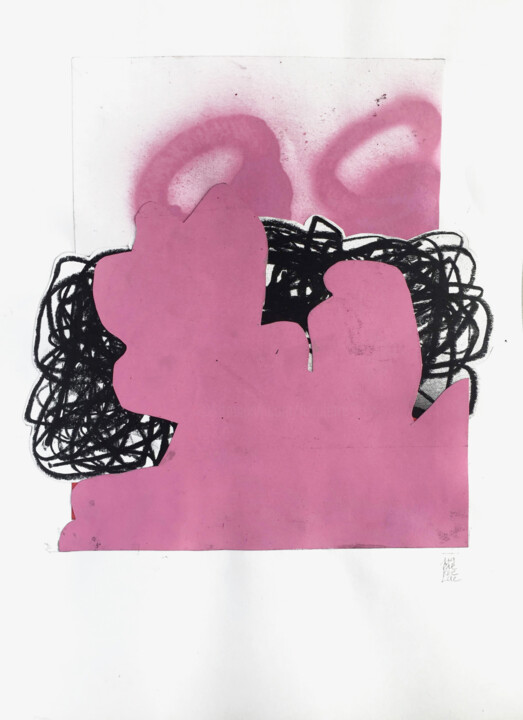 Collages intitulée "TURBULENCE" par Luc Pierre, Œuvre d'art originale, Collages