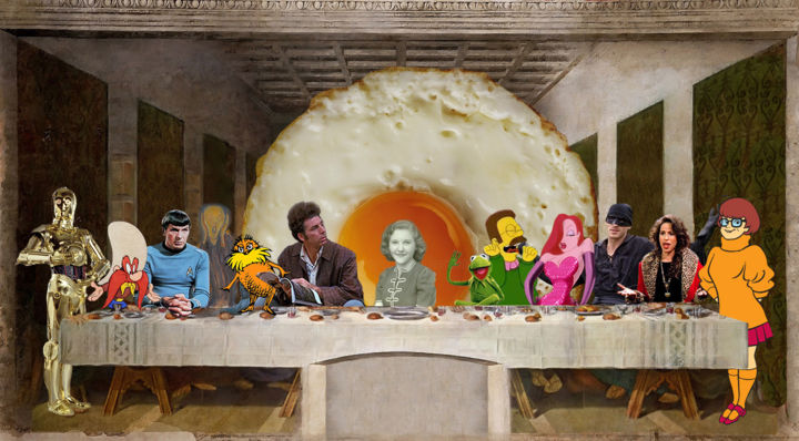 Digital Arts titled "Granny and Homies,…" by Oberlin The Artist, Original Artwork, Digital Painting