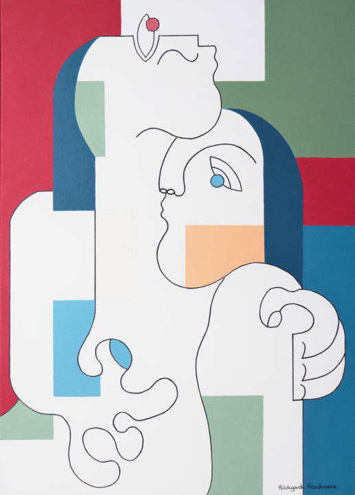 Pintura intitulada "Tutum" por Hildegarde Handsaeme, Obras de arte originais, Acrílico