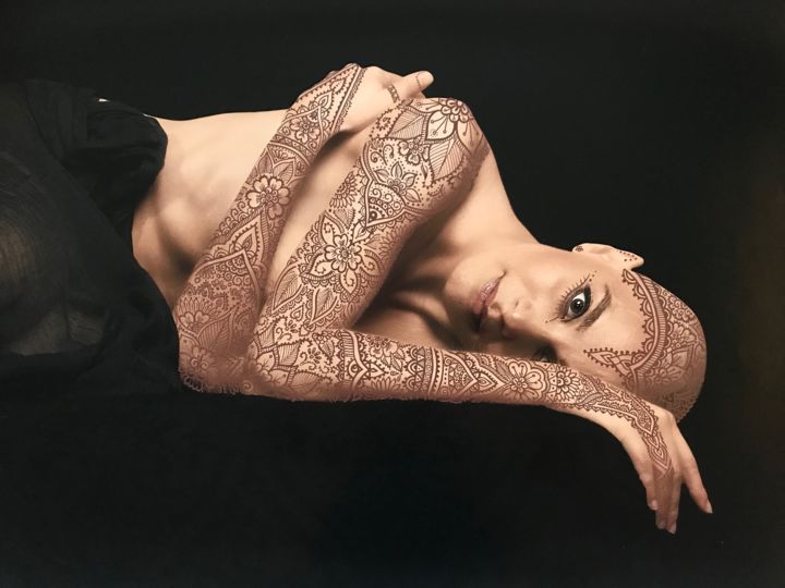 Photography titled "Warrior VI" by Farah Monfaradi, Original Artwork, Manipulated Photography