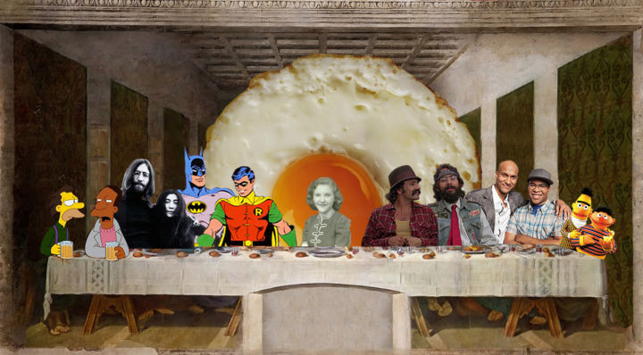 Digital Arts titled "Granny and Homies T…" by Oberlin The Artist, Original Artwork, Digital Painting