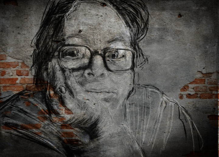 Arts numériques intitulée "DURAS" par Marie Pascale Martins, Œuvre d'art originale, Travail numérique 2D