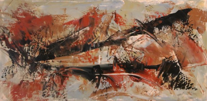 Peinture intitulée "Passage" par Patrice Poidevin, Œuvre d'art originale, Acrylique