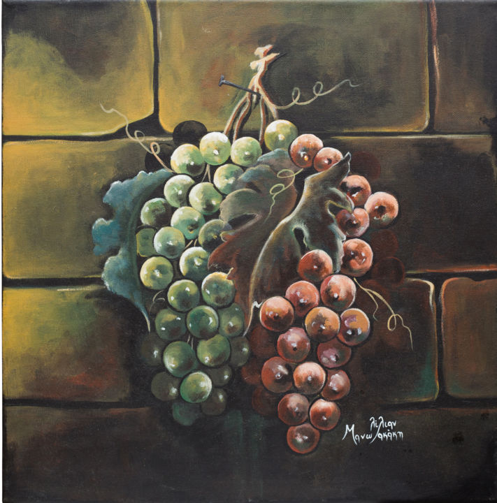 Ζωγραφική με τίτλο "Νεκρή φύση" από Lilian Manolakaki (lm artist), Αυθεντικά έργα τέχνης, Ακρυλικό