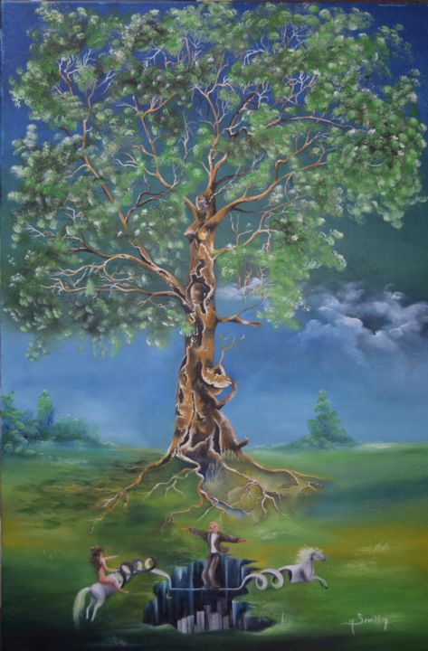 L'arbre 绘画, 35.4x23.6 in