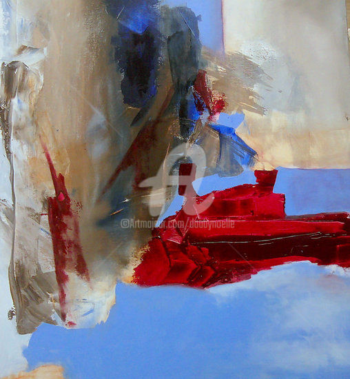 Peinture intitulée "Bouillonnant récit…" par Noëlle Dauby, Œuvre d'art originale, Acrylique