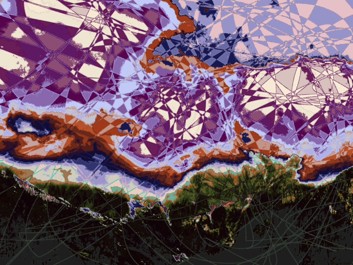 Digital Arts titled "Mostly Cloudy with…" by Ken Grzesik, Original Artwork, 2D Digital Work