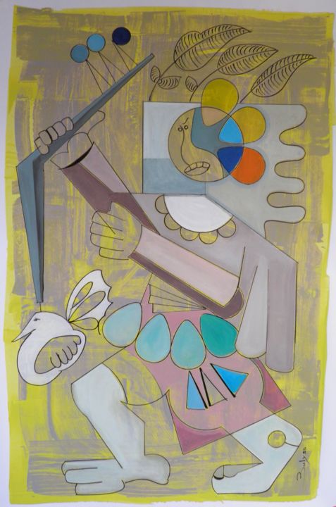 Huitzilopochtli 图画, 47.2x31.5 in