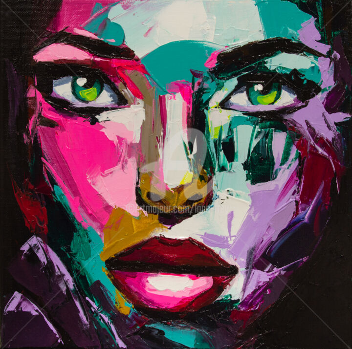 Peinture intitulée "Casia" par Lana Frey, Œuvre d'art originale, Acrylique Monté sur Châssis en bois