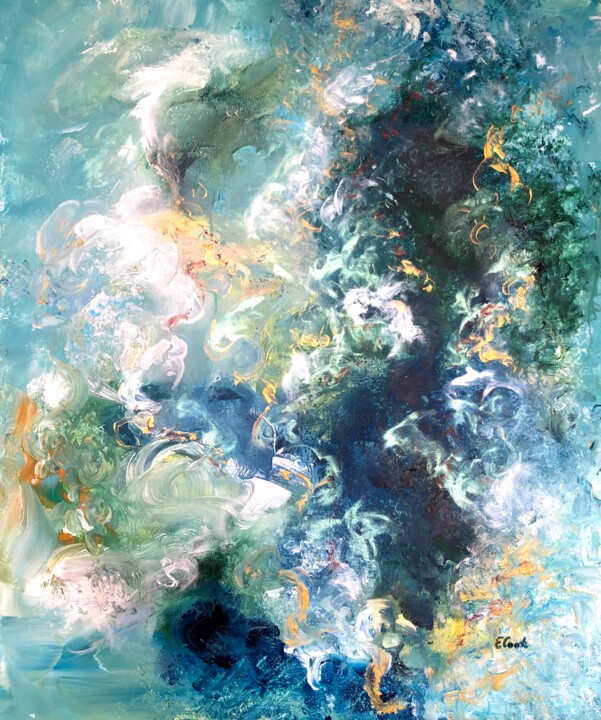 Peinture intitulée "Organza Reverie" par Elisa Cook Benbassat Bassat, Œuvre d'art originale, Acrylique