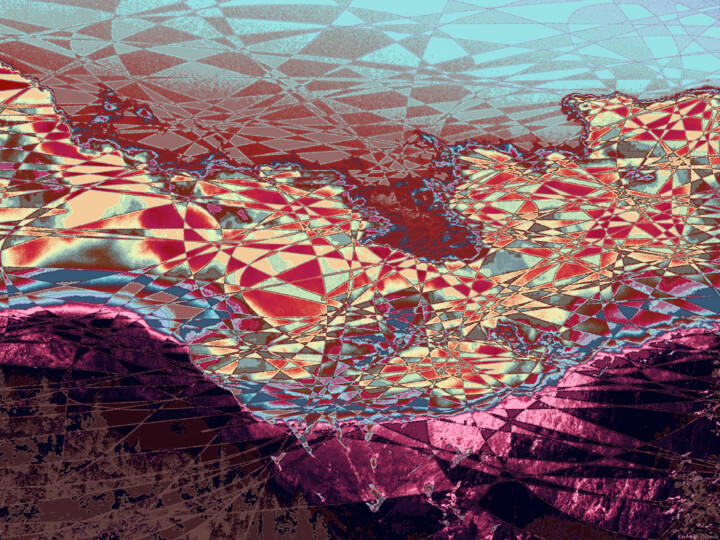 Digital Arts titled "Mostly Cloudy with…" by Ken Grzesik, Original Artwork, 2D Digital Work