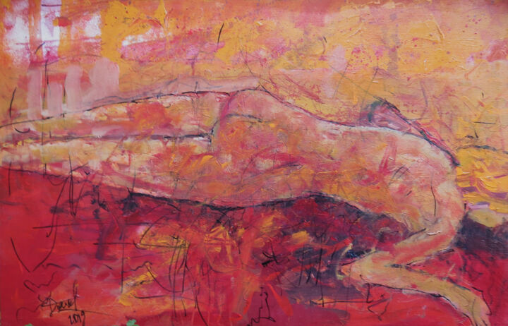 EMBRASEMENT ESTIVAL 绘画, 25.6x39.4 in